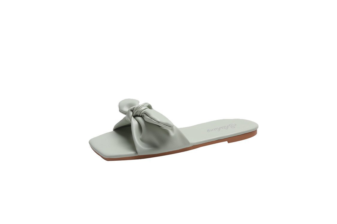 Women's Beach Slippers With Bow