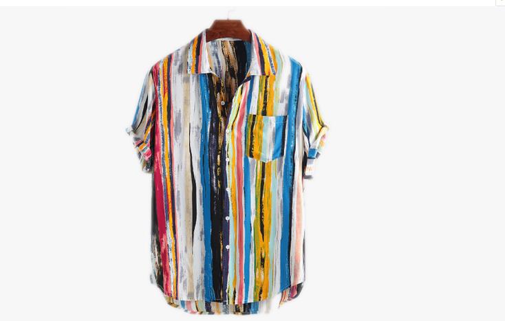 Men's printed beach short sleeve