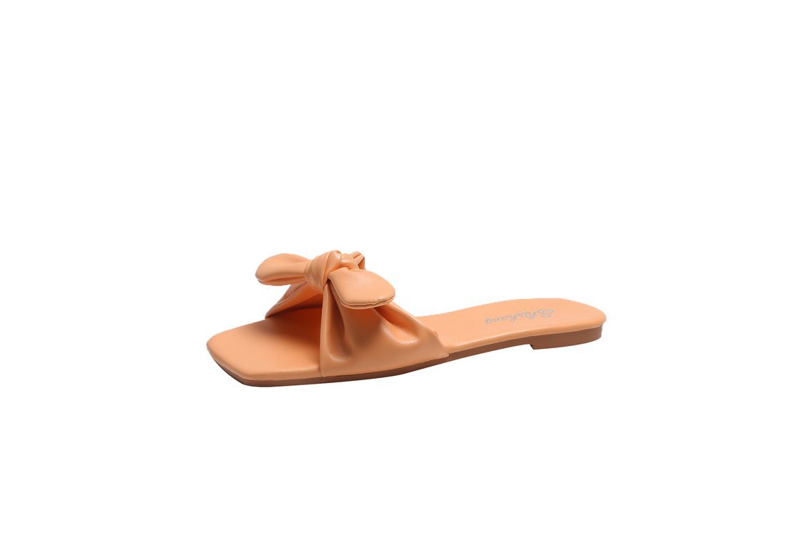 Women's Beach Slippers With Bow
