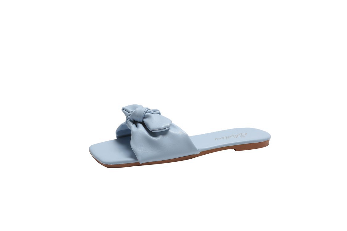 Women's Beach Slippers With Bow