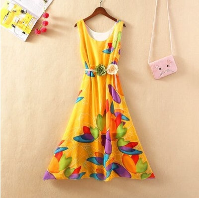 Beach dress with long skirt