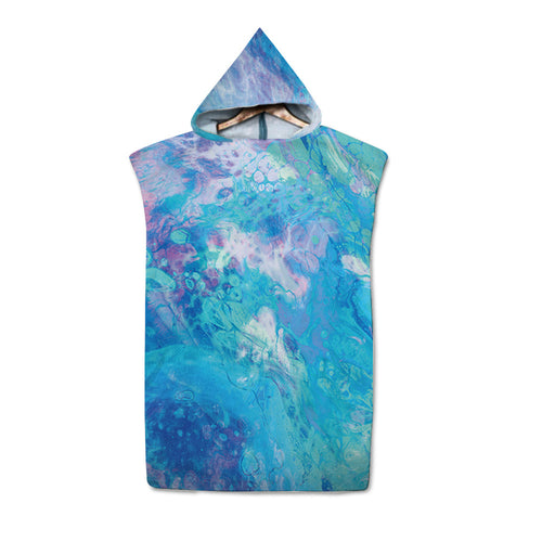 Beach Sun Protection Changing Hooded Cloak, Wearable Beach Swimming Towel