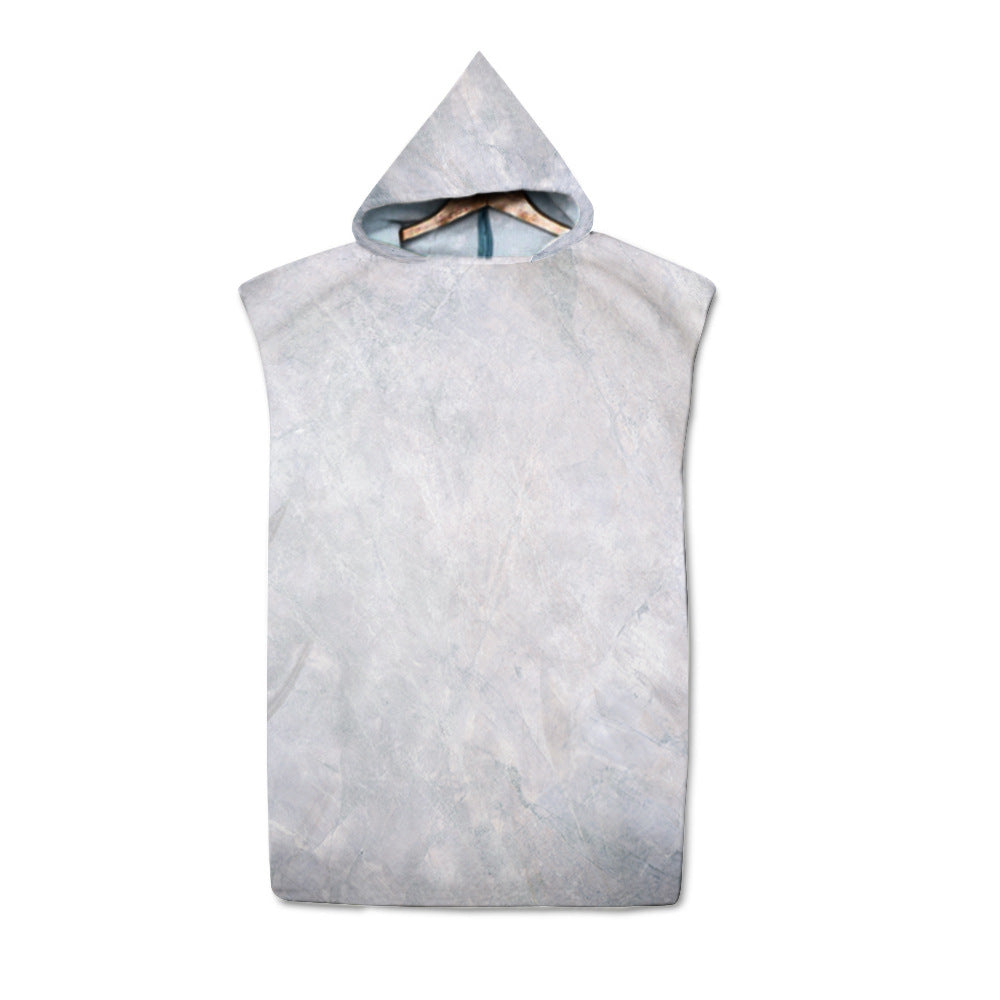 Beach Sun Protection Changing Hooded Cloak, Wearable Beach Swimming Towel