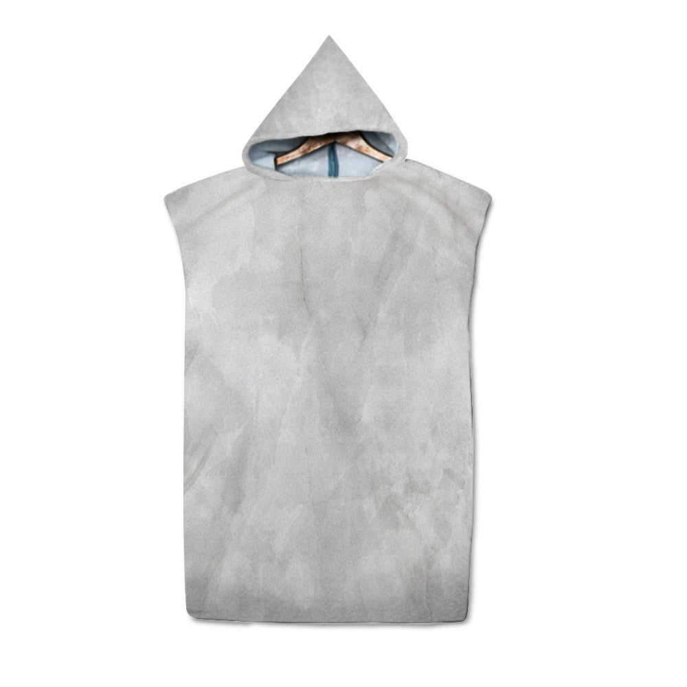 Beach Sun Protection Changing Hooded Cloak, Wearable Beach Swimming Towel