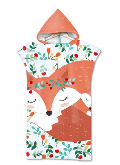 Beach Sun Protection Changing Hooded Cloak, Wearable Beach Swimming Towel